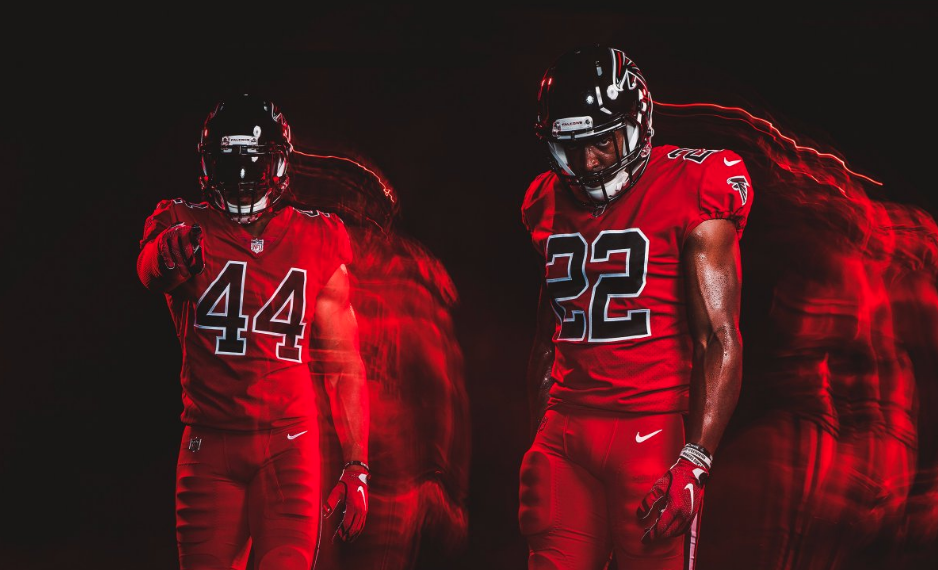 Atlanta Falcons Wear All Red 'Color 